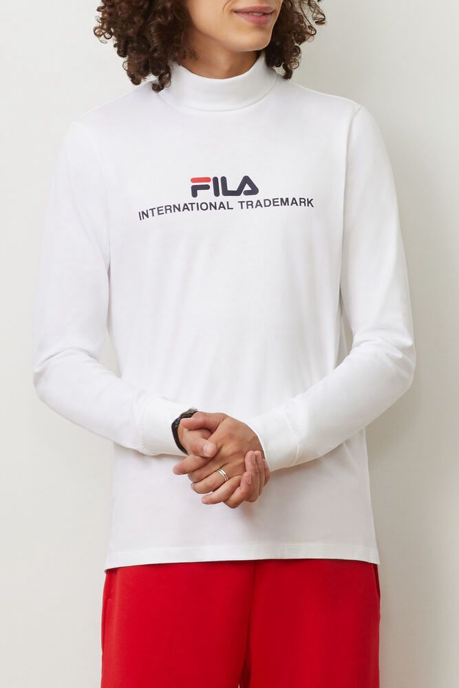 Fila T Skjorte Herre Hvite Aimone Turtleneck 975810-VLN